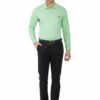 Light Green Men's Formal Slim Fit Shirt - Image 2