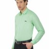 Light Green Men's Formal Slim Fit Shirt - Image 3