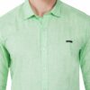 Light Green Men's Formal Slim Fit Shirt - Image 5