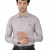 Violet Rich Cotton Linen Cambrey slim Fit Shirt