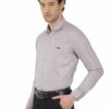 Violet Rich Cotton Linen Cambrey slim Fit Shirt - Image 3