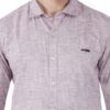 Violet Rich Cotton Linen Cambrey slim Fit Shirt - Image 6