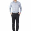 Light Blue Cambrey Men's Formal Slim Fit Shirt - Image 3