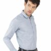 Light Blue Cambrey Men's Formal Slim Fit Shirt - Image 5