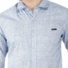 Light Blue Cambrey Men's Formal Slim Fit Shirt - Image 7