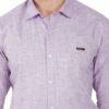 Purple Cambrey Men's Formal Slim Fit Shirt - Image 5