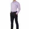 Purple Cambrey Men's Formal Slim Fit Shirt - Image 6