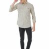 Yellow & Blue Striped Formal Slim Fit Shirt for Men - Image 8
