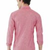 Red & White Striped Formal Slim Fit Shirt for Men - Image 6