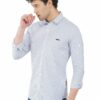 White Thin Striped Formal Slim Fit Shirt for Men - Image 3