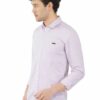 Purple & White Striped Formal Slim Fit Shirt for Men - Image 4