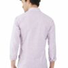 Purple & White Striped Formal Slim Fit Shirt for Men - Image 6