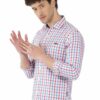 Formals Checkers 100% Cotton Slim Fit Shirt for Men - Image 4