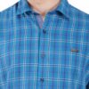 Blue Checks Formal Slim Fit Shirt for Men - Image 7