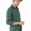 Green Formals Checkers 100% Cotton Slim Fit Shirt for Men - Image 4