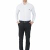 Plain White Men's Formal Slim Fit Shirt - Image 2