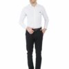 Plain White Men's Formal Slim Fit Shirt - Image 5
