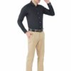 Black Rich Cotton Linen Slim Fit Shirt - Image 4