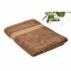 Mynte Brown Bath Towel Antibacterial, Supersoft & Superabsorbent Premium Bamboo (550 GSM) Set Of 1