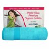 Mynte Cyan & Blue Premium Bamboo Bath Towel Antibacterial, Supersoft & Superabsorbent (550 GSM) Set Of 2 - Image 3