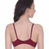 Mynte Red/Black/Maroon Women's Cotton Rich Non-Padded Wire Free Front Open Plunge Regular Bra (Pack of 3) - Image 3