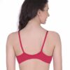 Mynte Red/Black/Maroon Women's Cotton Rich Non-Padded Wire Free Front Open Plunge Regular Bra (Pack of 3) - Image 7