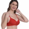 Mynte Green/Red/Black Bra Combo Rich Cotton Lightly Padded Non-Wired Full Cup Regular Bra (Pack of 3) - Image 2