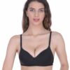 Mynte Green/Red/Black Bra Combo Rich Cotton Lightly Padded Non-Wired Full Cup Regular Bra (Pack of 3) - Image 4