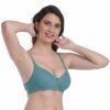 Mynte Green/Red/Black Bra Combo Rich Cotton Lightly Padded Non-Wired Full Cup Regular Bra (Pack of 3) - Image 6