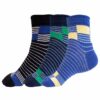 Mynte Blue, Black & Navy Blue Premium Bamboo Modal Blend Crew Length Kids' Socks (Pack Of 3) 8 To 10 Years - Image 2