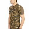 Camo Half Sleeves Zipped Round Neck T-Shirt for Men - Image 5