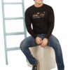 Vintage Black Round Neck Full Sleeves Men's T-Shirt - Image 5