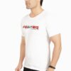 Fighter Men's Slim Fit Half Sleeves T-Shirt White - Image 2