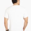 Fighter Men's Slim Fit Half Sleeves T-Shirt White - Image 4