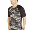 Black Camo Men's Dryfit Reglan T-Shirt - Image 2