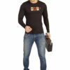 Cotton T-Shirt for Men Black - Image 5