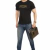 Half Retro Men's Slim Fit T-Shirt Black - Image 6