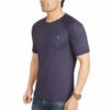 Navy Blue Dryfit Men's Slim Fit T-Shirt - Image 2