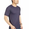 Navy Blue Dryfit Men's Slim Fit T-Shirt - Image 3