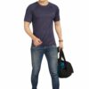 Navy Blue Dryfit Men's Slim Fit T-Shirt - Image 5