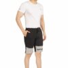 Black Daily Wear Cotton Men's Comfortable Shorts - Image 7