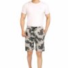 Camo Splash Daily Wear Cotton Men's Comfortable Shorts
