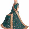Morpeach Saree with Blouse Piece Women's Heavy Embroidery Work Saree - Image 3