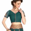 Morpeach Saree with Blouse Piece Women's Heavy Embroidery Work Saree - Image 5