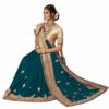 Morpeach Saree with Blouse Piece Women's Heavy Embroidery Work Saree - Image 3