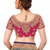 Blue Saree with Blouse Piece Women's Heavy Embroidery Work Saree - Image 4