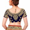 Red Saree with Blouse Piece Women's Heavy Embroidery Work Saree - Image 4