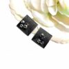 Square Showers Daily Wear Silver Oxidized Earrings - Image 2