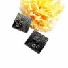 Square Showers Daily Wear Silver Oxidized Earrings - Image 4