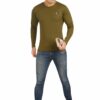 Olive Men's T-Shirt Full Sleeves - Image 5